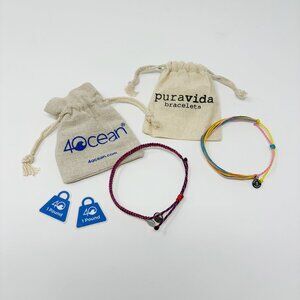 NEW 4Ocean + Puravida Adjustable Cord Bracelets